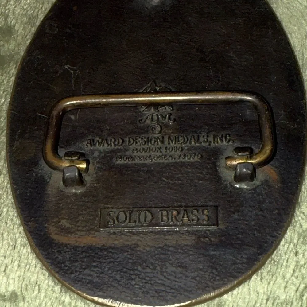 Vintage Western Belt Buckle “if you ain’t cowboy you ain’t s*it” 100% brass